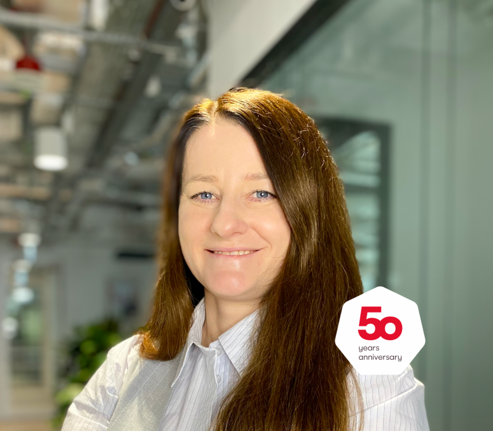 Portræt af Agnieszka Chromińska, direktør for Afdelingen for usikrede tilgodehavender, EOS Poland, i et kontor