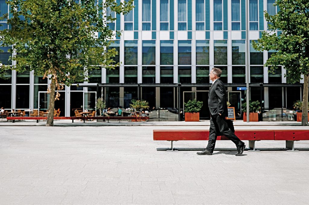 International debt collection: Debt collection expert Raymond Pappot walks through Almere in the Netherlands.